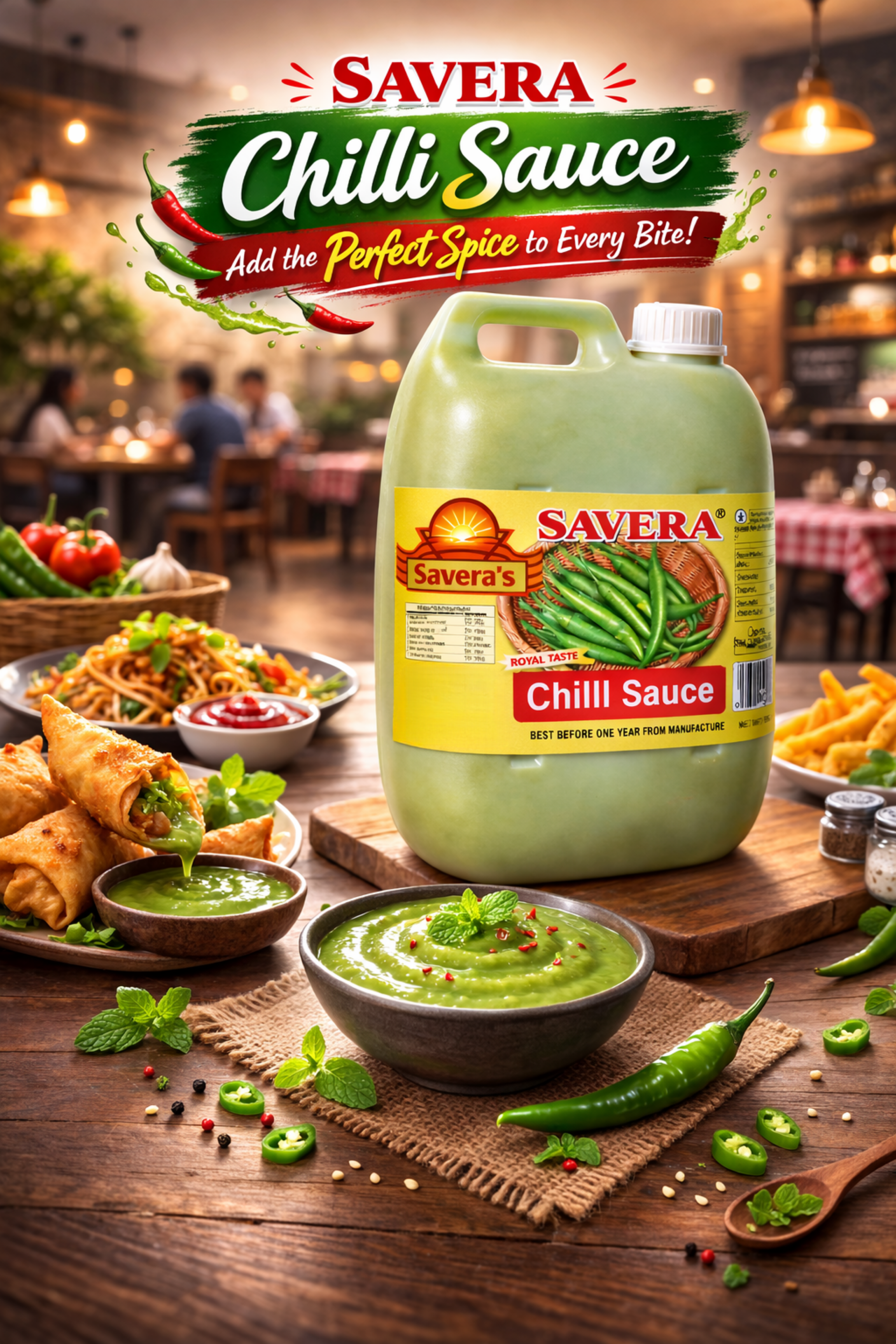 Green Chilli Chutney (4.7kg Gallon) view 3